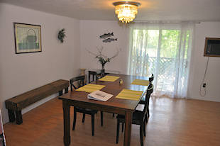Dining room with river view
