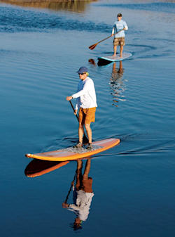 Stand-up Paddle Boards on the Laurel Hill State Park Lake